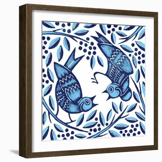 Bluebirds, 2010-Nat Morley-Framed Giclee Print