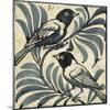 Bluebirds (W/C on Paper)-William De Morgan-Mounted Giclee Print