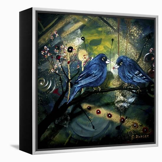 Bluebirds-Cherie Roe Dirksen-Framed Premier Image Canvas