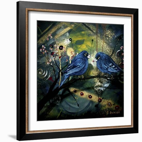 Bluebirds-Cherie Roe Dirksen-Framed Giclee Print