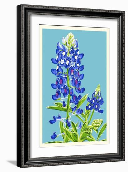 Bluebonnet-Lantern Press-Framed Art Print