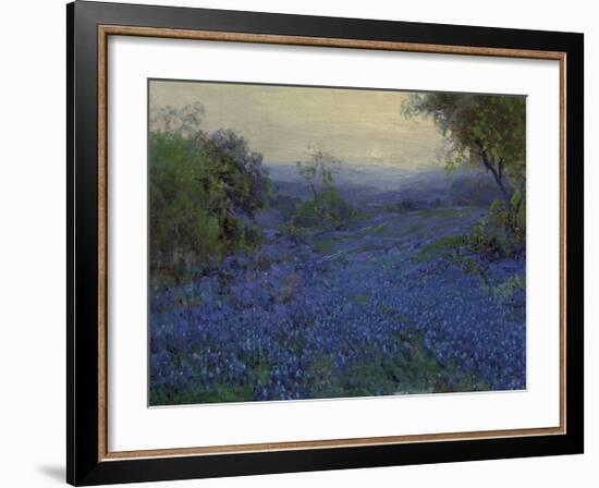 Bluebonnets in Spring-Julian Onderdonk-Framed Premium Giclee Print