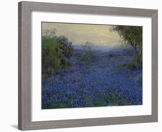 Bluebonnets in Spring-Julian Onderdonk-Framed Premium Giclee Print