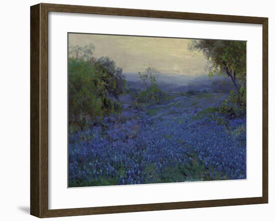 Bluebonnets in Spring-Julian Onderdonk-Framed Premium Giclee Print