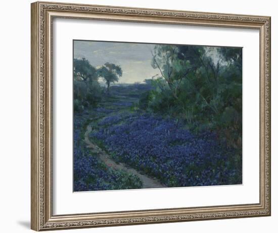 Bluebonnets in the Misty Morning-Julian Onderdonk-Framed Premium Giclee Print