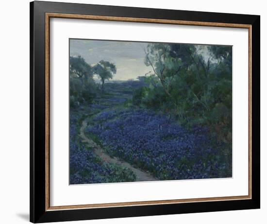 Bluebonnets in the Misty Morning-Julian Onderdonk-Framed Premium Giclee Print