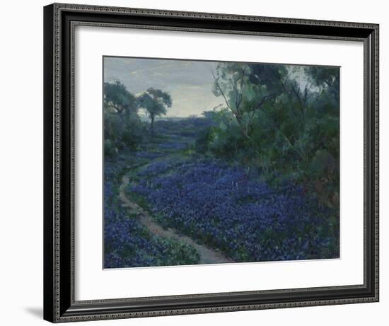 Bluebonnets in the Misty Morning-Julian Onderdonk-Framed Premium Giclee Print