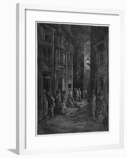 Bluegase-field, Illustration from 'Londres' by Louis Enault-Gustave Doré-Framed Giclee Print