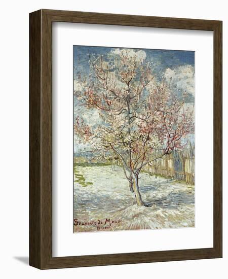 Bluehende Pfirsichbaeume (Souvenir De Mauve), 1888-Vincent van Gogh-Framed Giclee Print