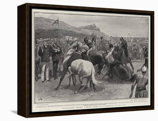 Bluejackets Ashore, a Novel Event in a Gymkhana at Suda Bay-John Charlton-Framed Premier Image Canvas