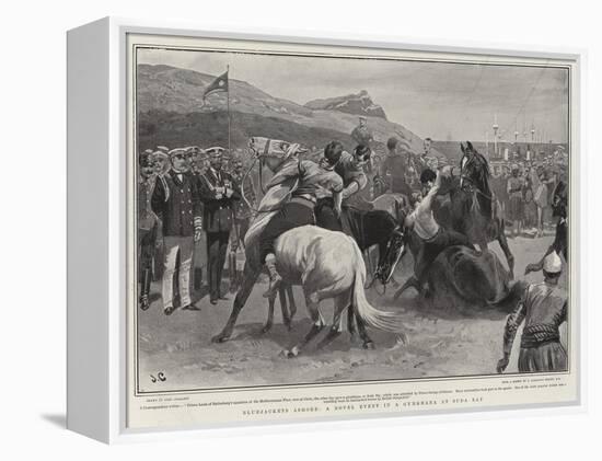 Bluejackets Ashore, a Novel Event in a Gymkhana at Suda Bay-John Charlton-Framed Premier Image Canvas