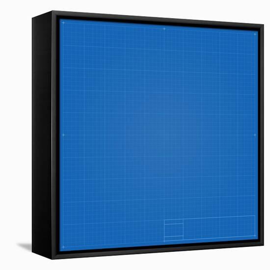 Blueprint Background-eriksvoboda-Framed Stretched Canvas