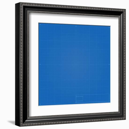 Blueprint Background-eriksvoboda-Framed Art Print