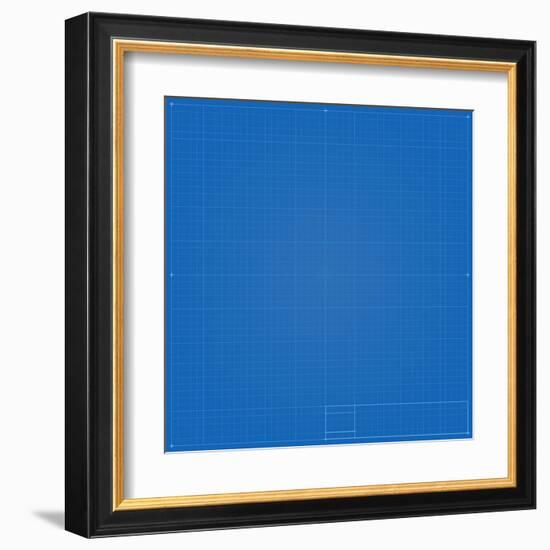 Blueprint Background-eriksvoboda-Framed Art Print