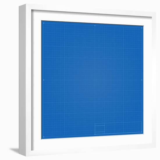 Blueprint Background-eriksvoboda-Framed Art Print