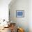 Blueprint Basset Hound-Ethan Harper-Framed Art Print displayed on a wall