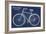 Blueprint Bicycle-Sue Schlabach-Framed Art Print