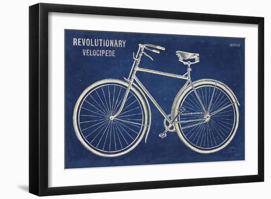 Blueprint Bicycle-Sue Schlabach-Framed Art Print