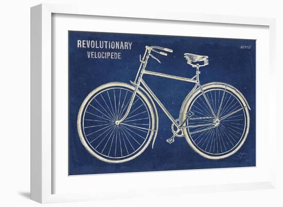 Blueprint Bicycle-Sue Schlabach-Framed Art Print