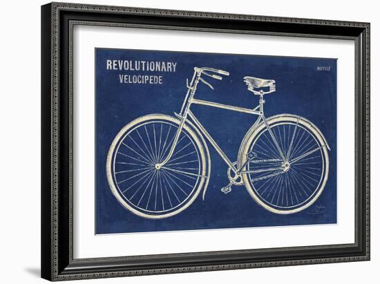 Blueprint Bicycle-Sue Schlabach-Framed Art Print