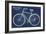 Blueprint Bicycle-Sue Schlabach-Framed Art Print