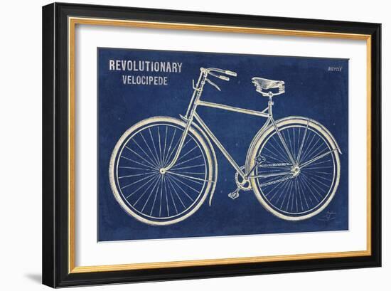 Blueprint Bicycle-Sue Schlabach-Framed Art Print