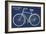 Blueprint Bicycle-Sue Schlabach-Framed Art Print