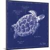 Blueprint Sea Turtle-Piper Ballantyne-Mounted Art Print