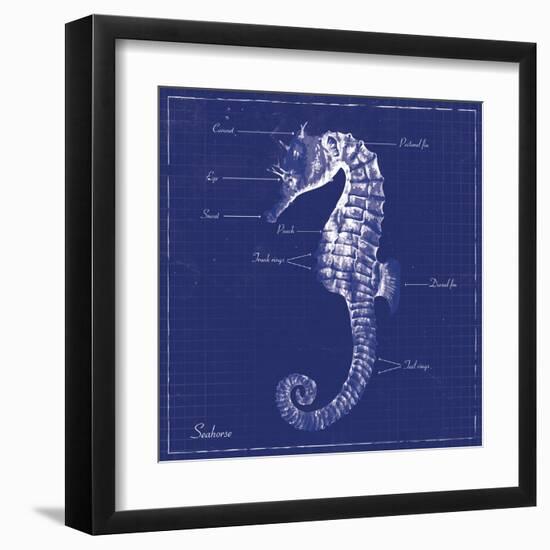 Blueprint Seahorse-Piper Ballantyne-Framed Art Print