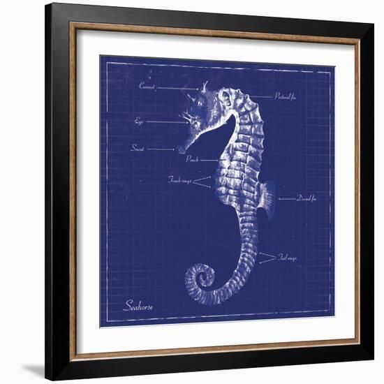 Blueprint Seahorse-Piper Ballantyne-Framed Art Print