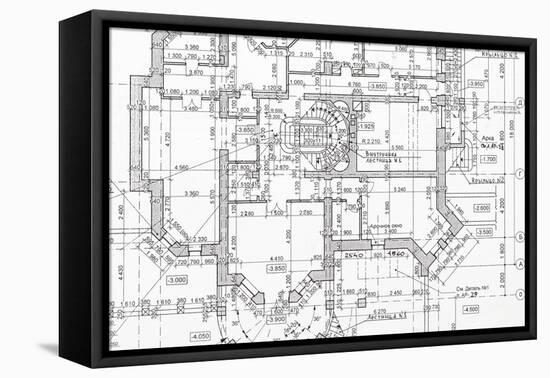 Blueprint-haveseen-Framed Stretched Canvas