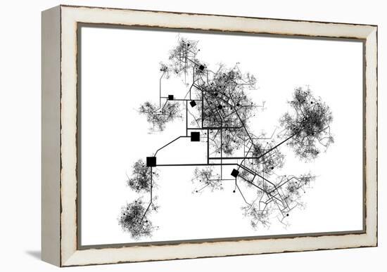Blueprints-kentoh-Framed Stretched Canvas