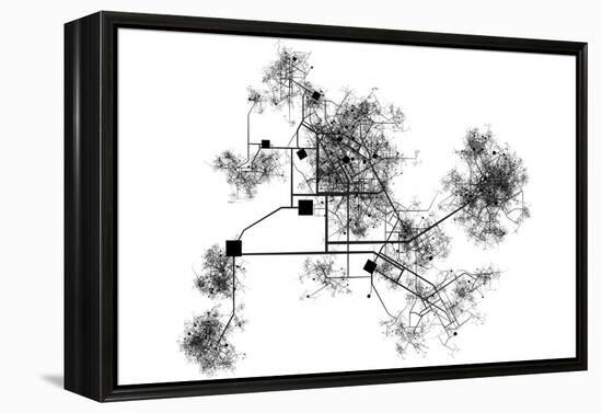 Blueprints-kentoh-Framed Stretched Canvas