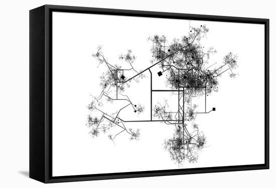 Blueprints-kentoh-Framed Stretched Canvas