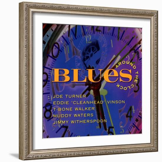 Blues Around the Clock-null-Framed Art Print