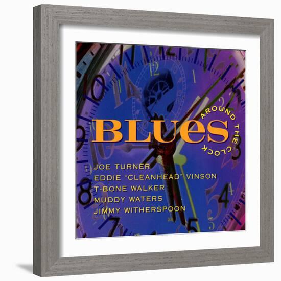 Blues Around the Clock-null-Framed Art Print