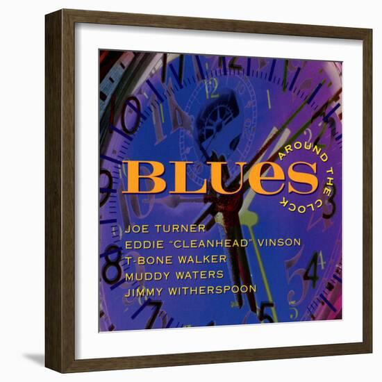 Blues Around the Clock-null-Framed Art Print