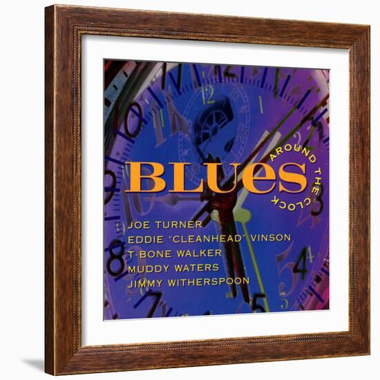 Blues Around the Clock-null-Framed Art Print