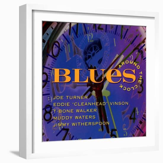 Blues Around the Clock-null-Framed Art Print