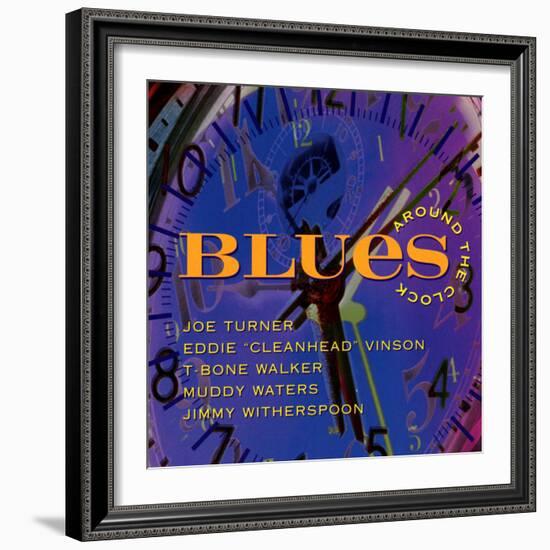 Blues Around the Clock-null-Framed Art Print