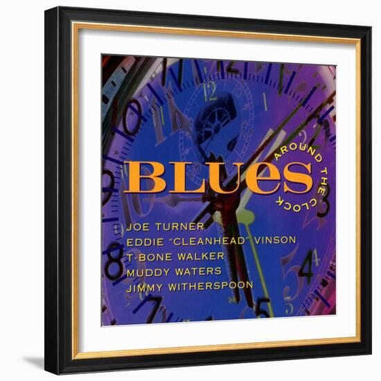 Blues Around the Clock-null-Framed Art Print