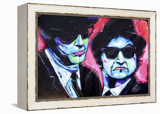 Blues Bros 001-Rock Demarco-Framed Premier Image Canvas