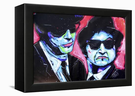 Blues Bros 001-Rock Demarco-Framed Premier Image Canvas