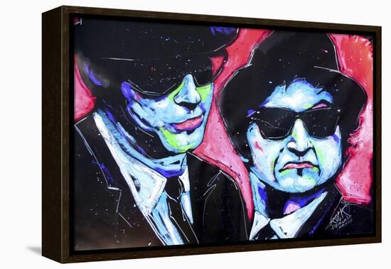 Blues Bros 001-Rock Demarco-Framed Premier Image Canvas