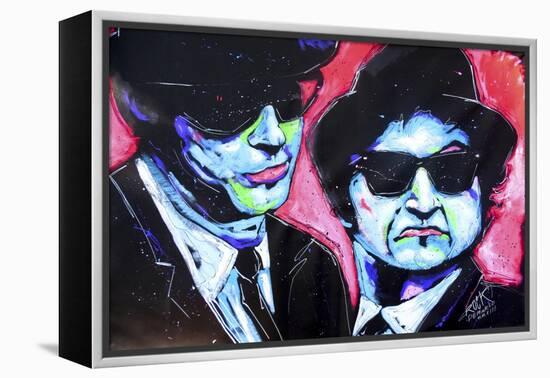 Blues Bros 001-Rock Demarco-Framed Premier Image Canvas