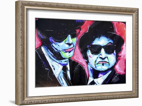 Blues Bros 001-Rock Demarco-Framed Giclee Print