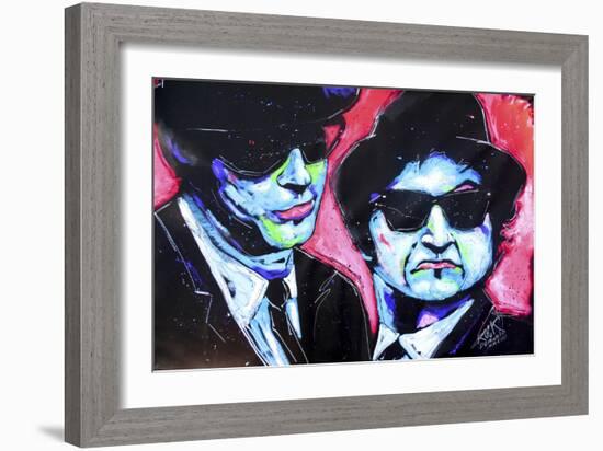 Blues Bros 001-Rock Demarco-Framed Giclee Print