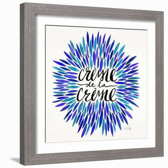 Blues-CremeDeLaCreme-artprint-Cat Coquillette-Framed Giclee Print