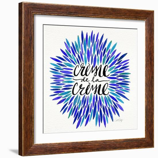 Blues-CremeDeLaCreme-artprint-Cat Coquillette-Framed Giclee Print