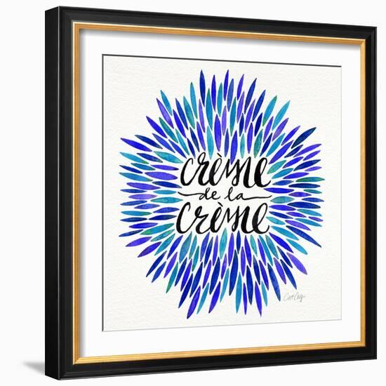 Blues-CremeDeLaCreme-artprint-Cat Coquillette-Framed Giclee Print